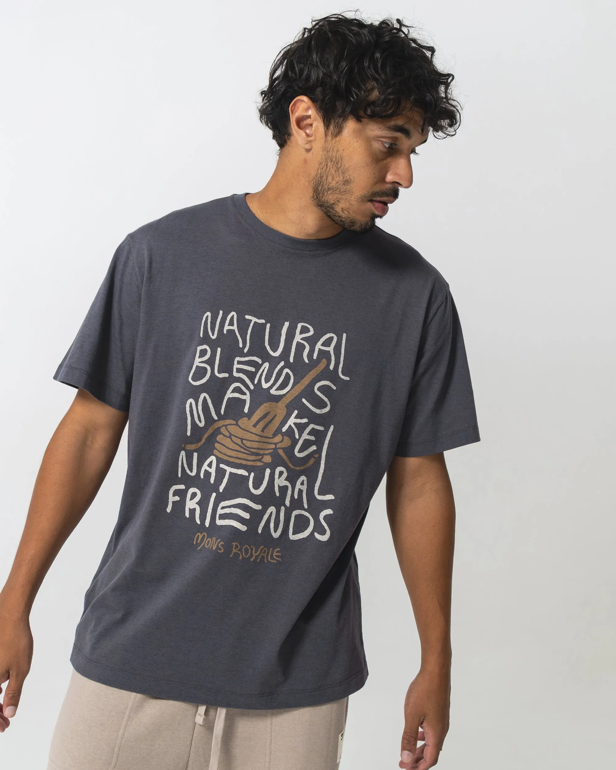 Yonder Merino Organic Cotton T-Shirt - Vintage Black