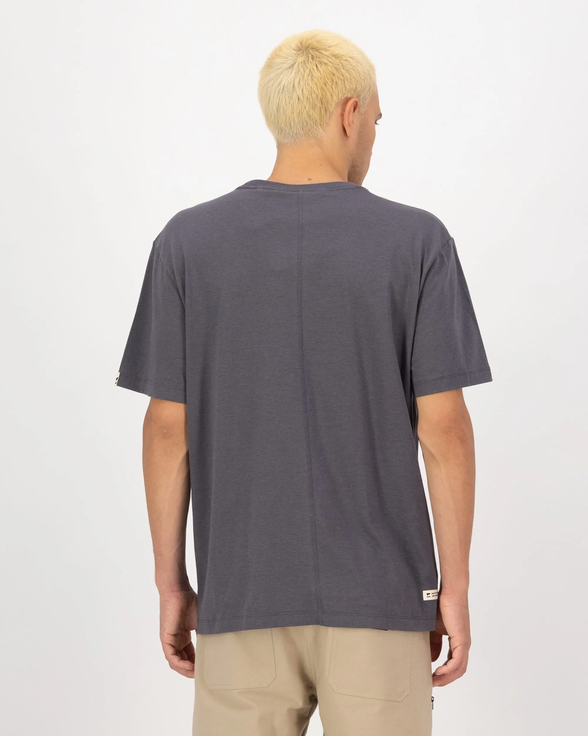 Yonder Merino Organic Cotton T-Shirt - Vintage Black
